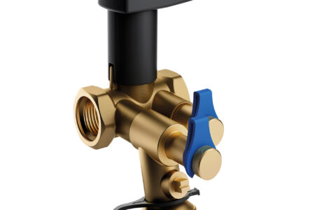 Van cân bằng lưu lượng NexusValve Vertex với van bi và xả nước