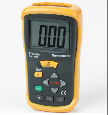 Dual Input Type K Hand Held Digital Thermometer