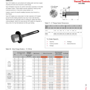 flange heater CxC CXF CXI