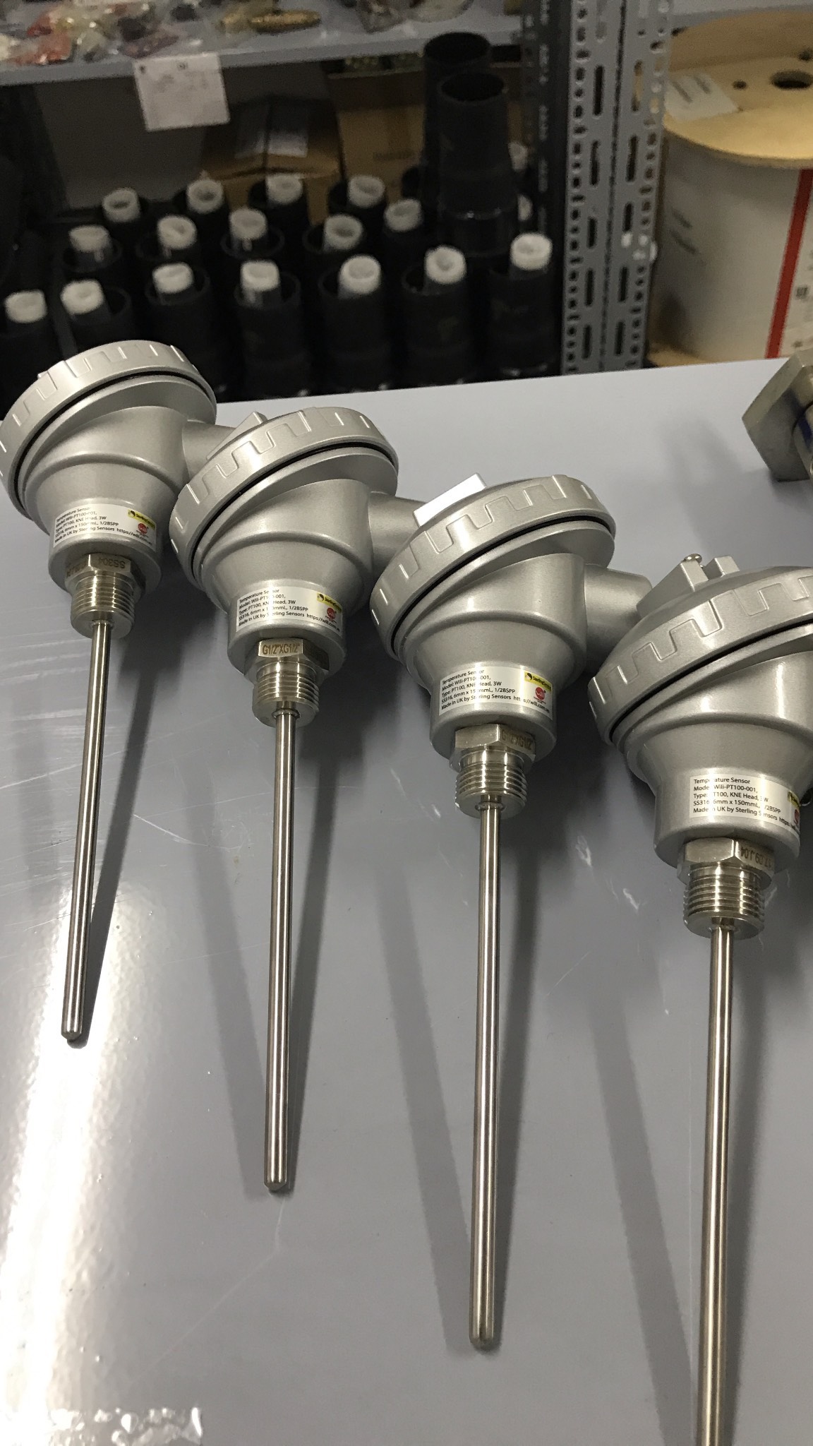 Sensor PT100 Sterling-UK với Đầu tiêu chuẩn (KNE) - Ảnh 2