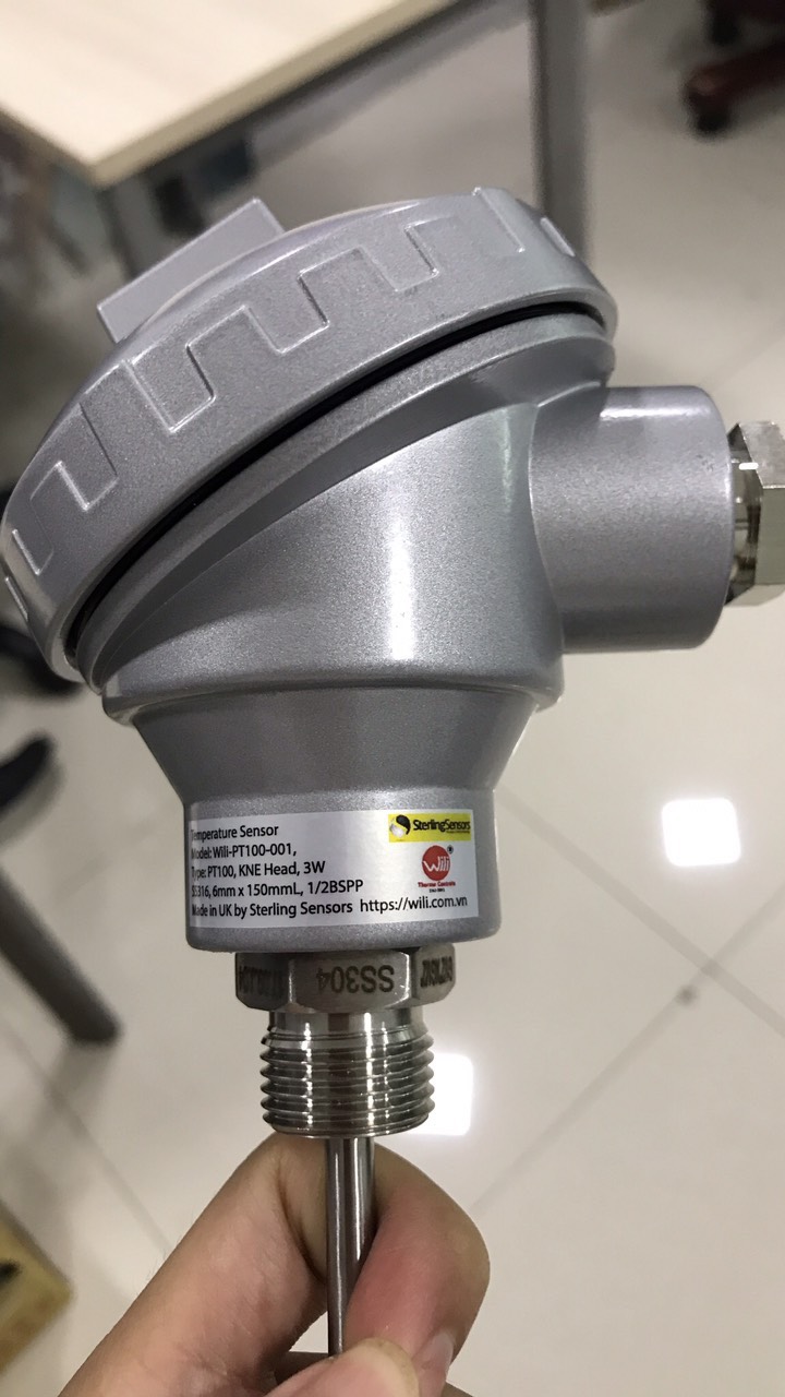 Sensor PT100 Sterling-UK với Đầu tiêu chuẩn (KNE)